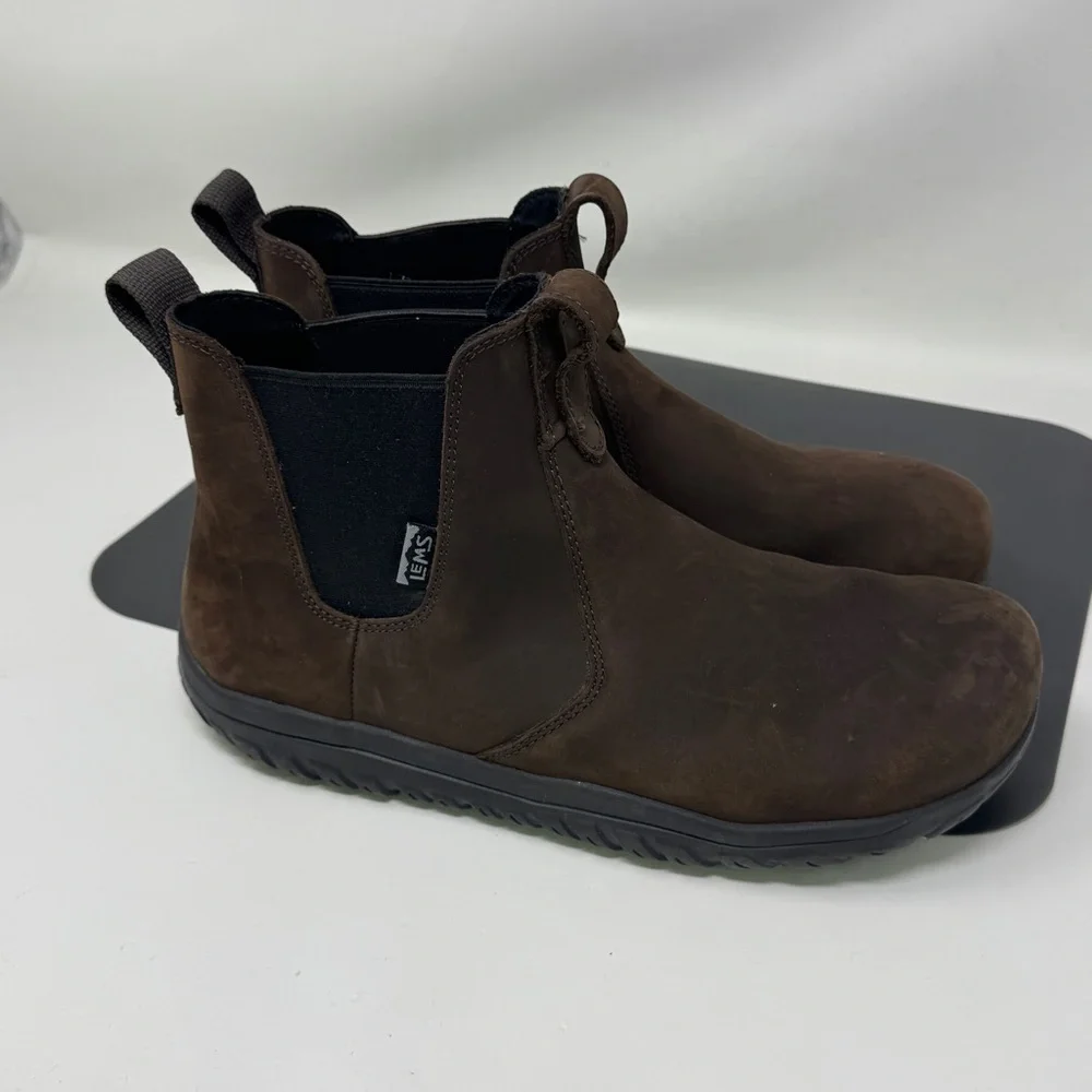 Men's Brown Waterproof Chelsea Rain & Snow Boots